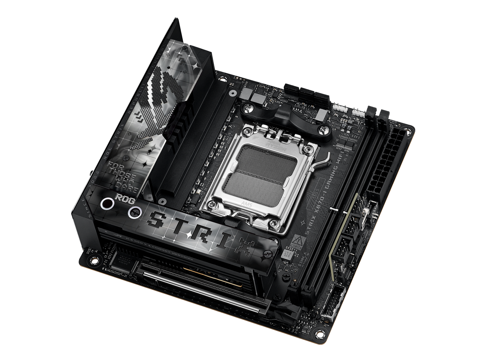 ASUS ROG STRIX X870-I GAMING WIFI Mainboard - AMD X870 - AMD AM5 socket - DDR5 RAM - Mini-ITX