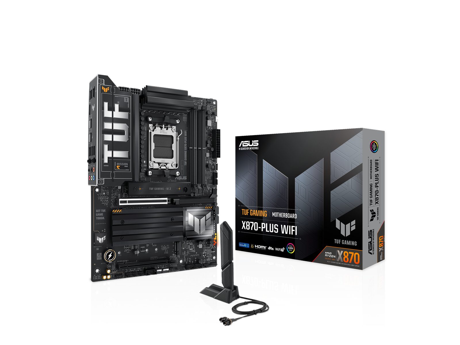 ASUS TUF GAMING X870-PLUS WIFI Mainboard - AMD X870 - AMD AM5 socket - DDR5 RAM - ATX