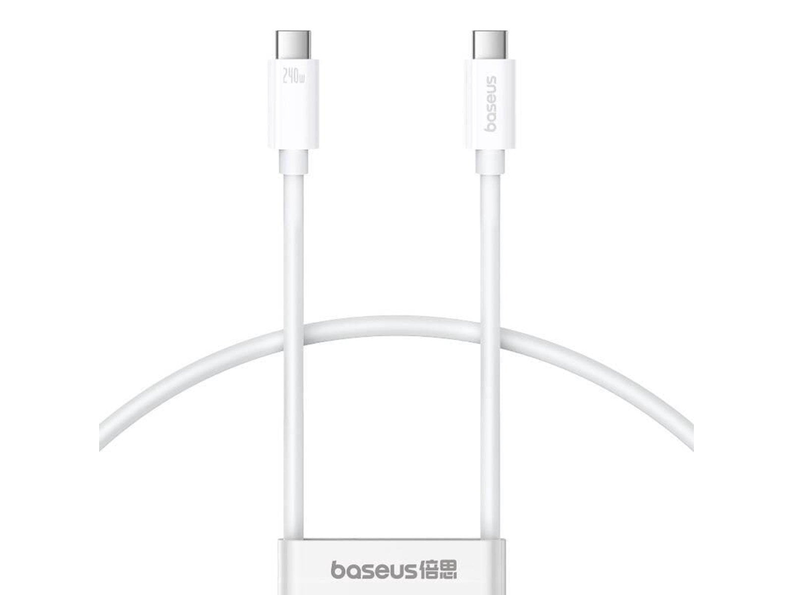 Baseus fast Charging Cable Superior 2 USB-C to USB-C 240W 1.8m (white)