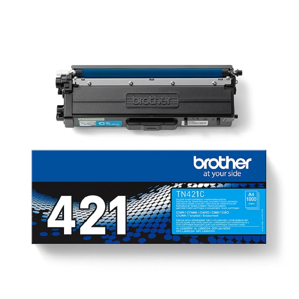 Brother Original TN421C Toner cyan 1.800 Seiten (für HL-L8260CDW, L8360CDW)(TN421C)