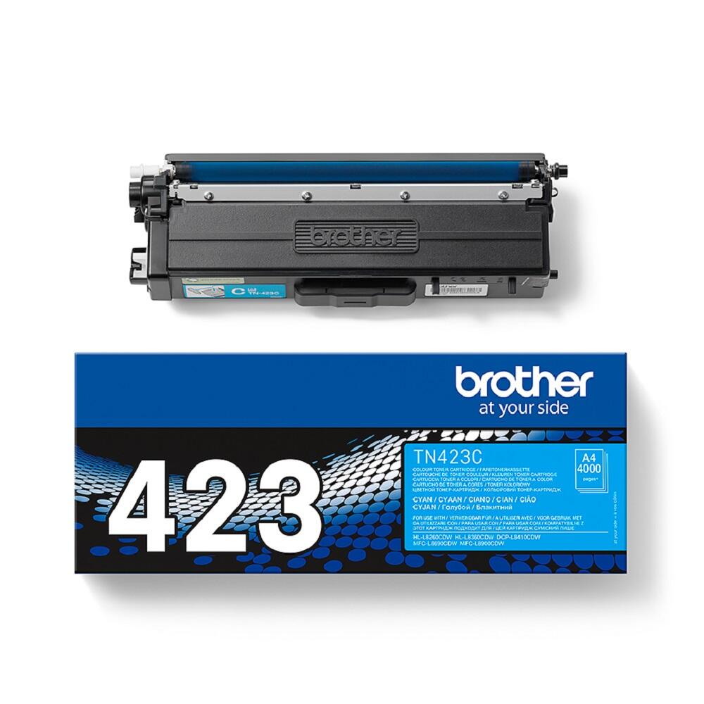 Brother Original TN423C Toner cyan für bis zu 4.000 Seiten (für HL-L8260CDW, L8360CDW)(TN423C)