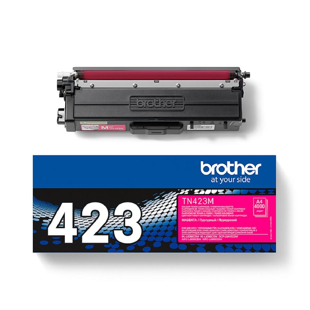 Brother Original TN423M Toner magenta für bis zu 4.000 Seiten (für HL-L8260CDW, L8360CDW)(TN423M)