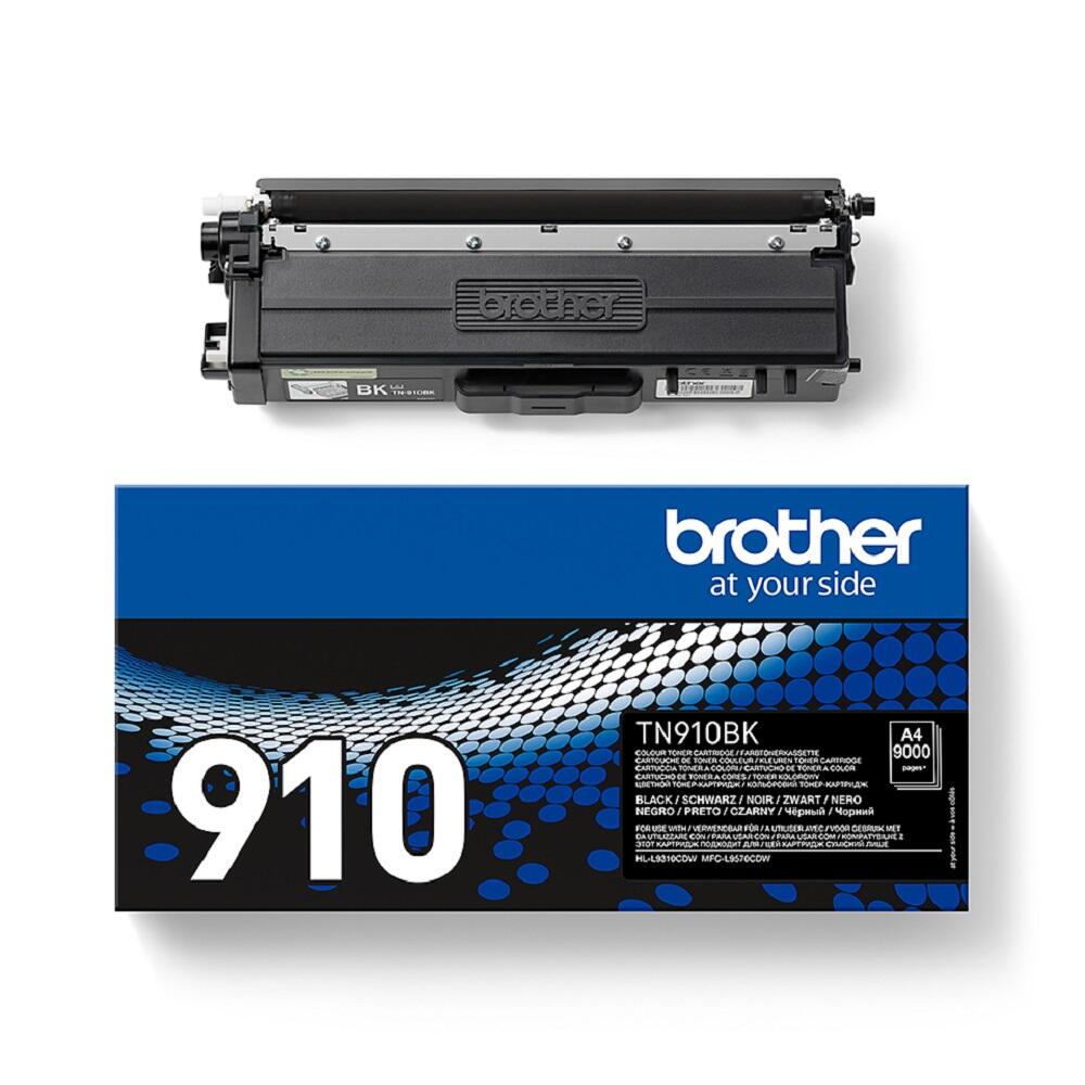 Brother Original TN910BK Toner schwarz 9.000 Seiten (für HL-L9310CDW/T/TT)(TN910BK)