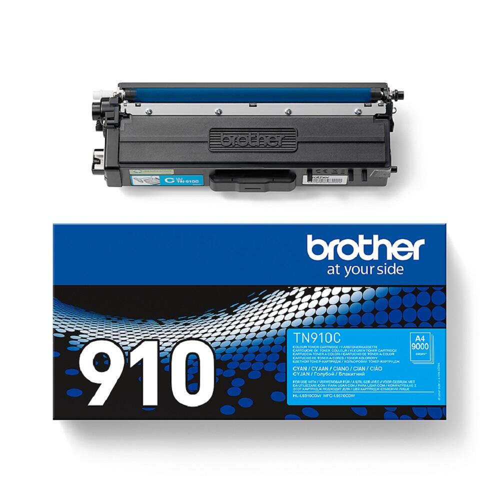 Brother Original TN910C Toner cyan 9.000 Seiten (für HL-L9310CDW/T/TT)(TN910C)