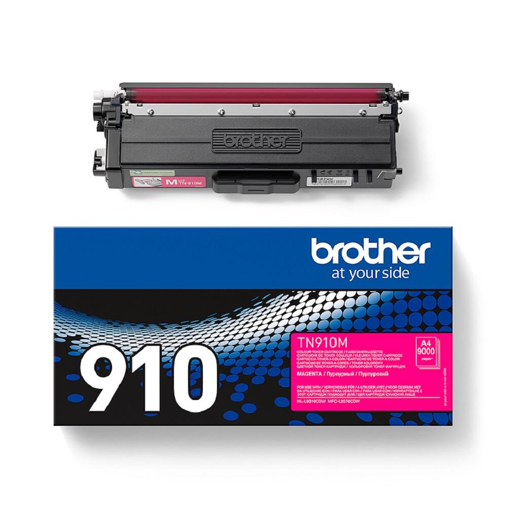 Brother Original TN910M Toner magenta 9.000 Seiten (für HL-L9310CDW/T/TT)(TN910M)