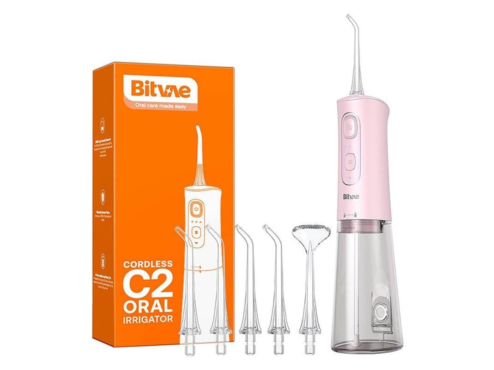 Bitvae Zahnseide Water flosser with nozzles set C2 (pink)