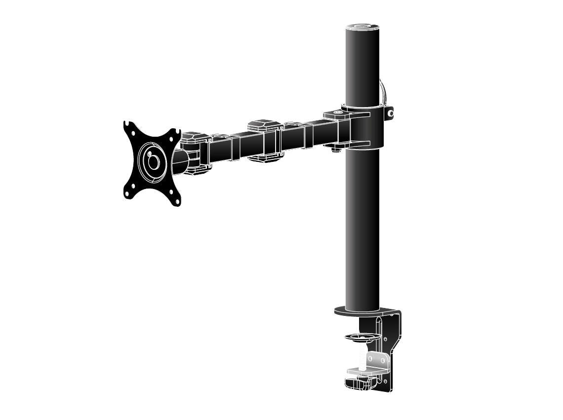 iiyama Einzel-Monitorarm DS1001C-B1 für Displays bis 30' schwarz