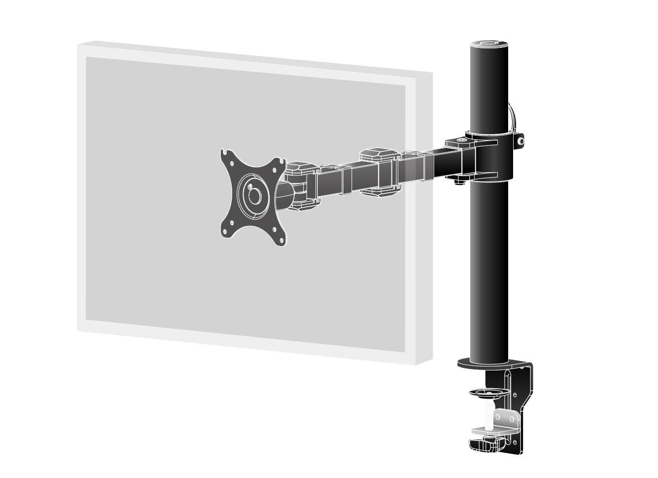 iiyama Einzel-Monitorarm DS1001C-B1 für Displays bis 30' schwarz