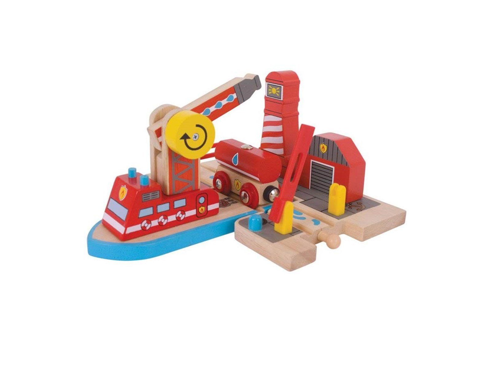 Bigjigs Wooden Rails - Fire Station