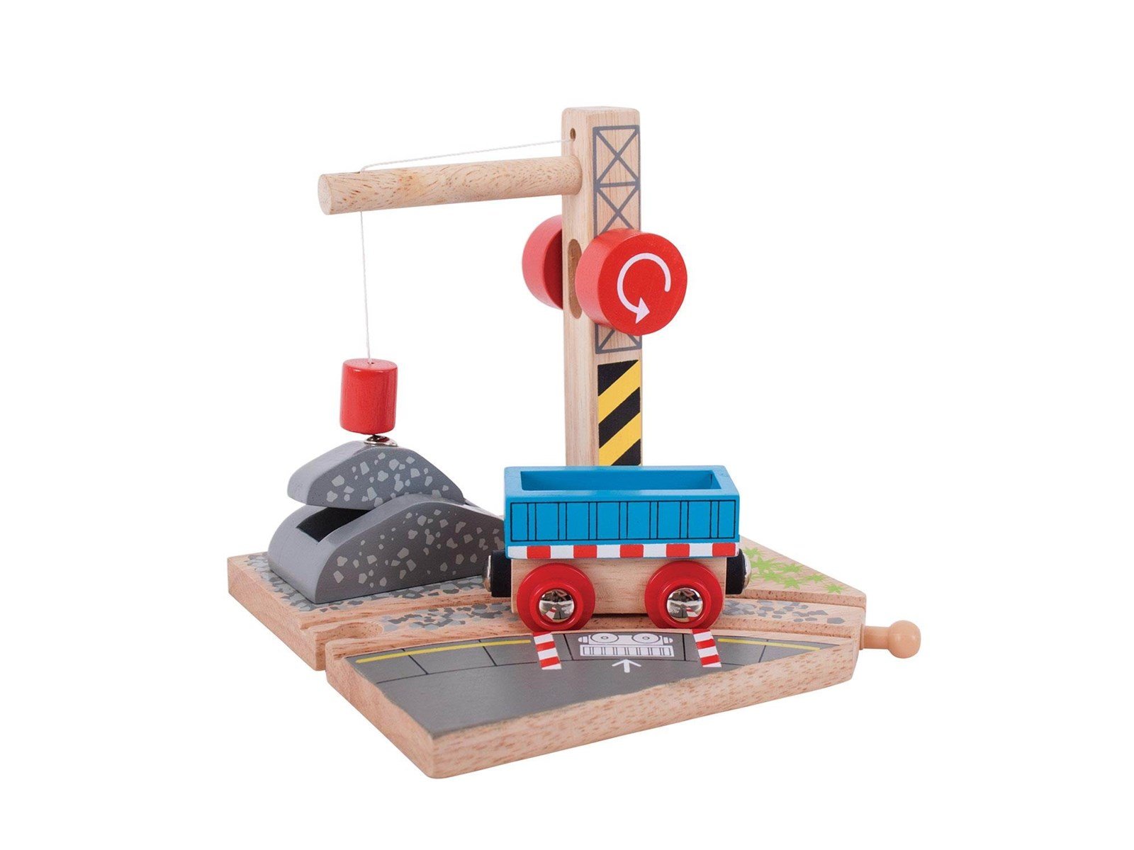 Bigjigs Wooden Rails - Gravel Crane