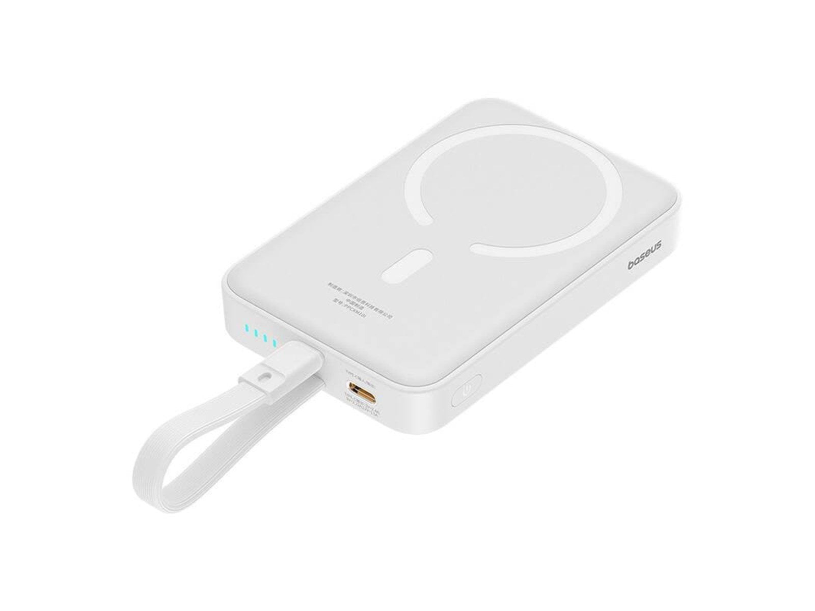 Baseus Powerbank Magnetic Mini 10000mAh Lightning 20W MagSafe (white) Powerbank (Akku) - Weiß - 10000 mAh