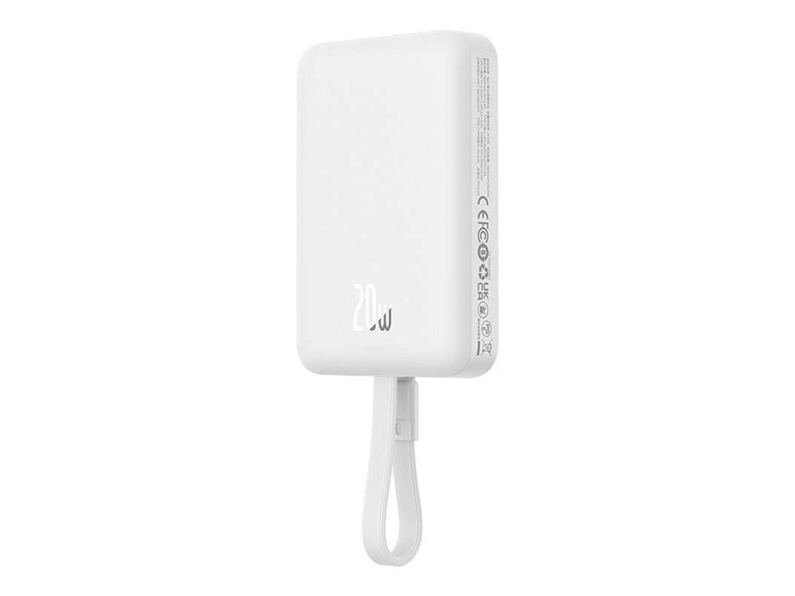 Baseus Powerbank Magnetic Mini 10000mAh Lightning 20W MagSafe (white) Powerbank (Akku) - Weiß - 10000 mAh