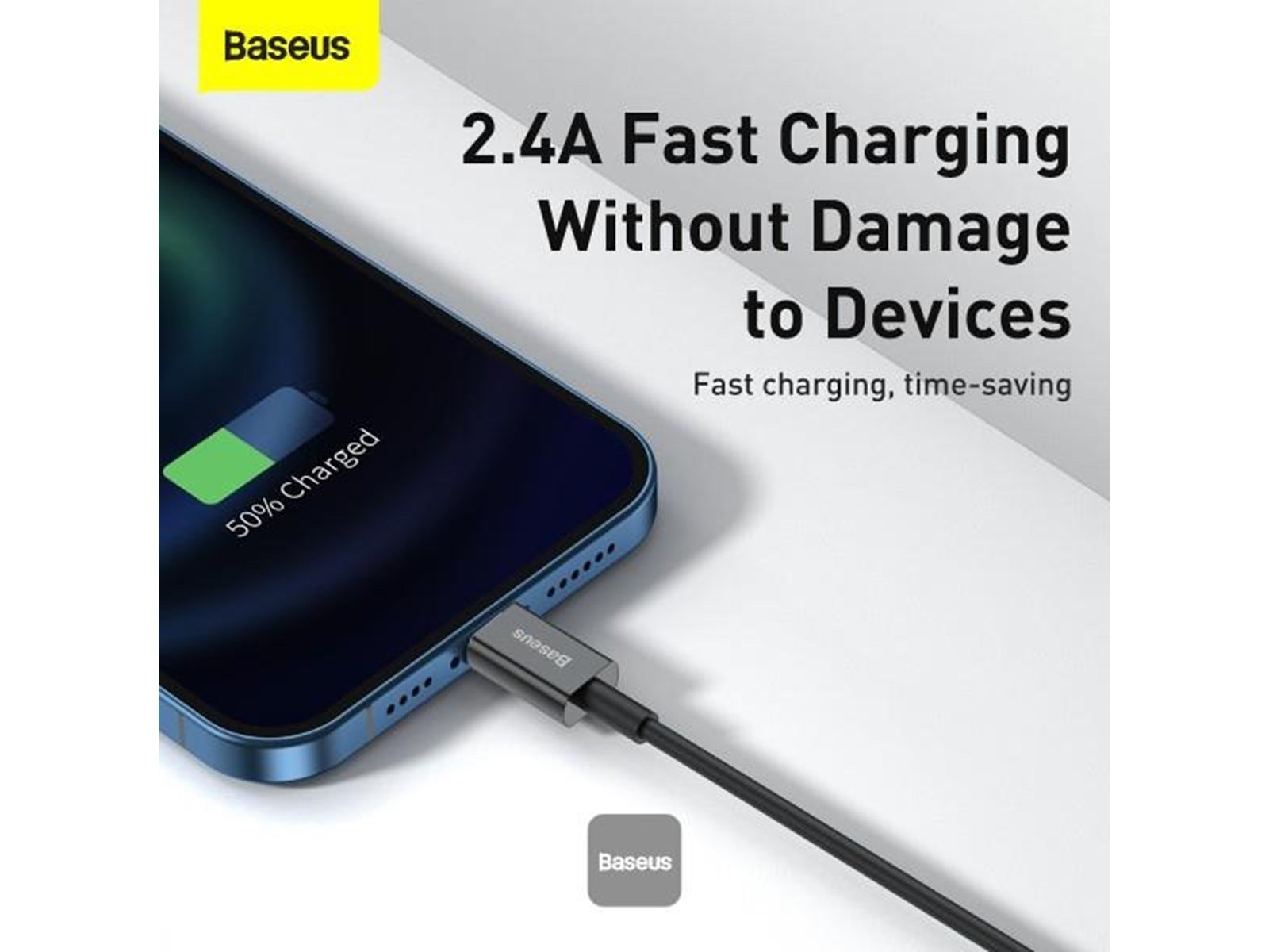 Baseus Superior Series Cable USB to iP 2.4A 2m (black)