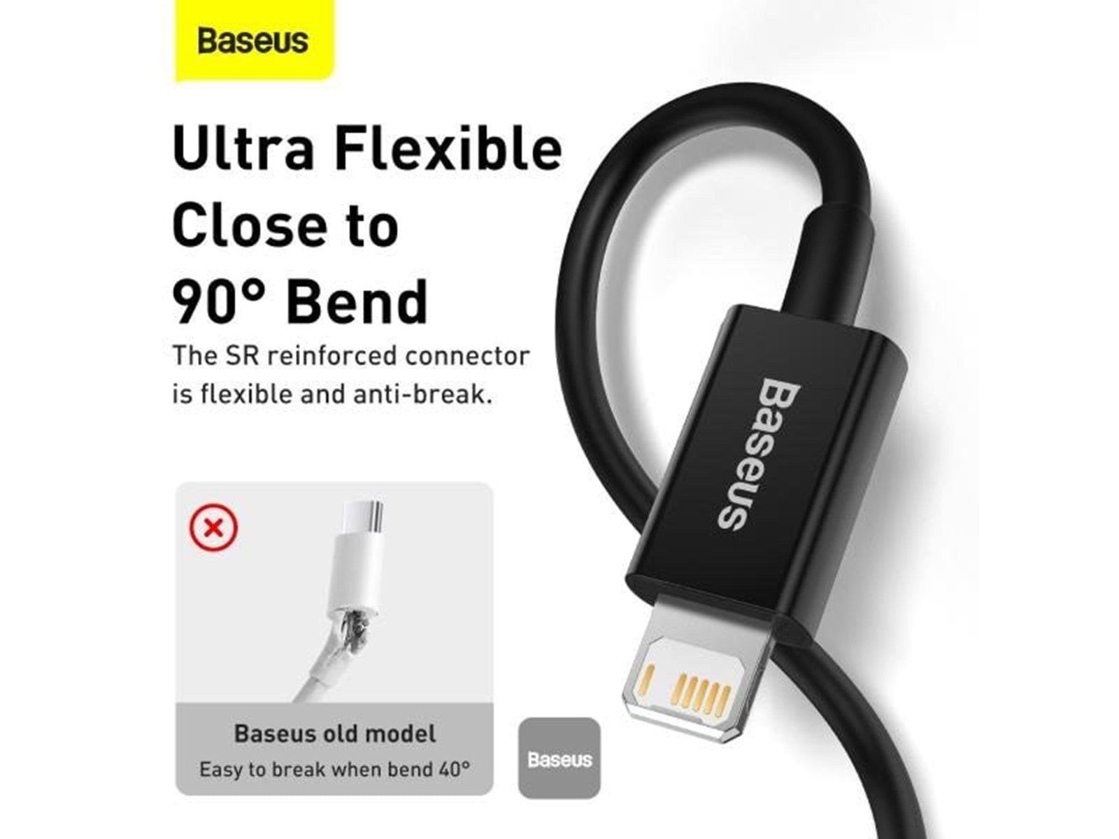 Baseus Superior Series Cable USB to iP 2.4A 2m (black)