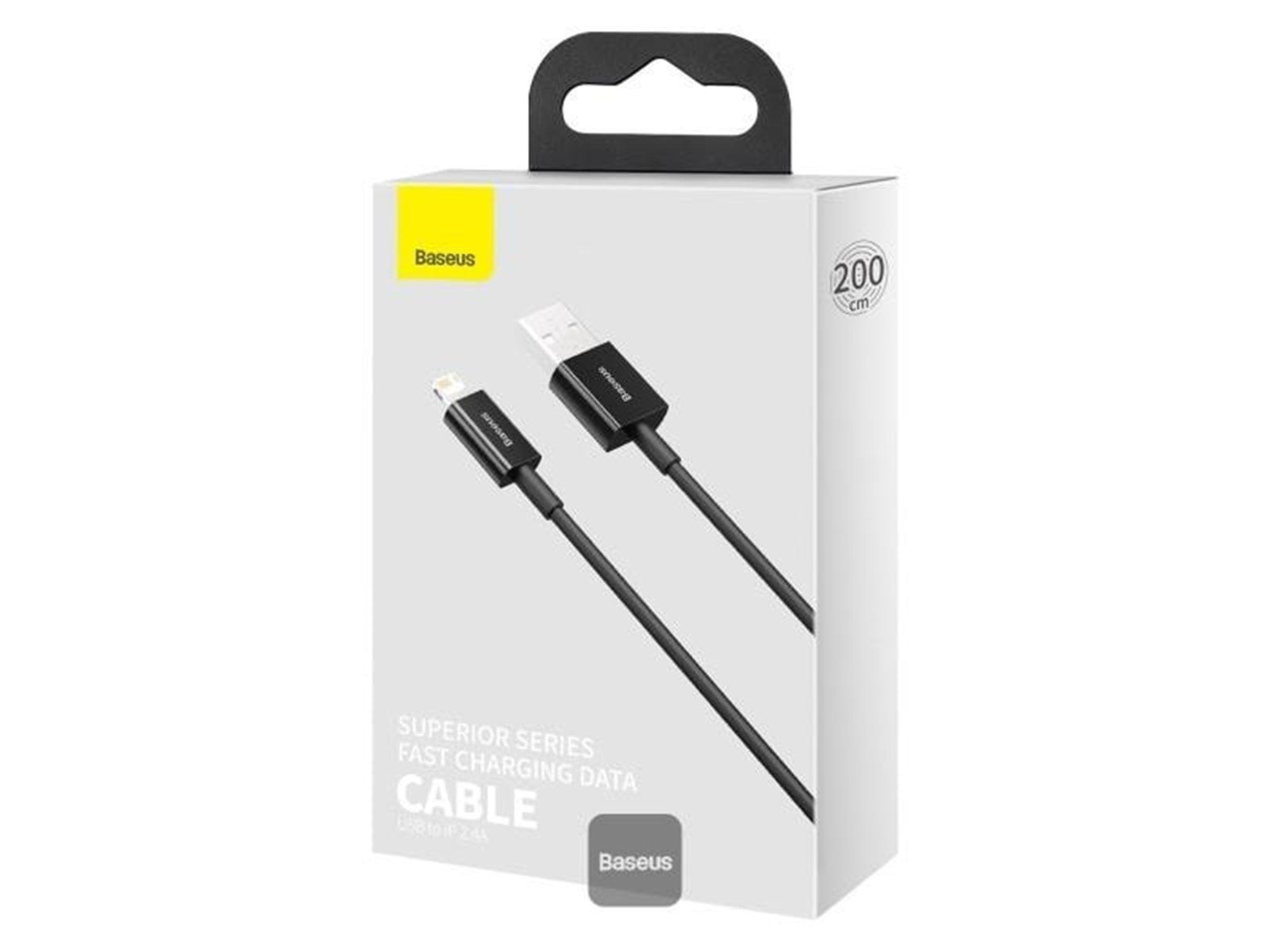 Baseus Superior Series Cable USB to iP 2.4A 2m (black)
