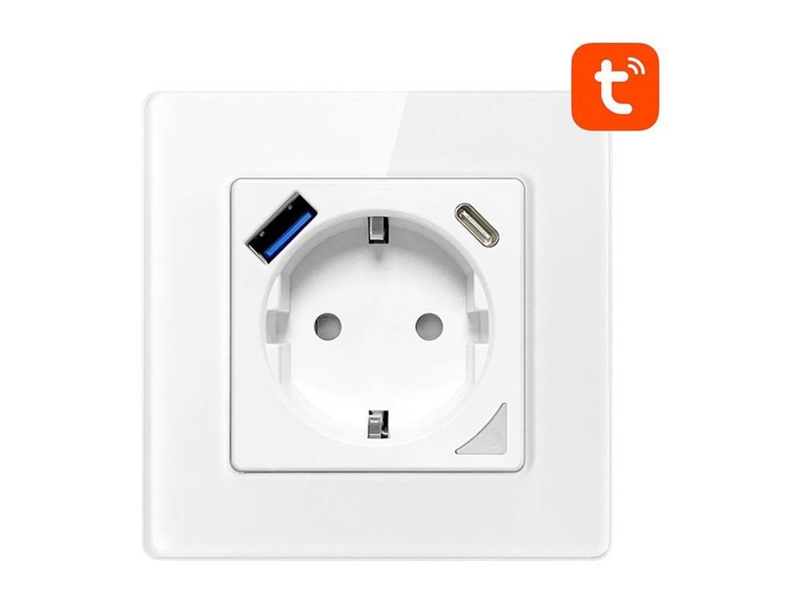 Avatto Smart WiFi Wall Socket N-WOT10-USB-W TUYA USB USB-C (white)