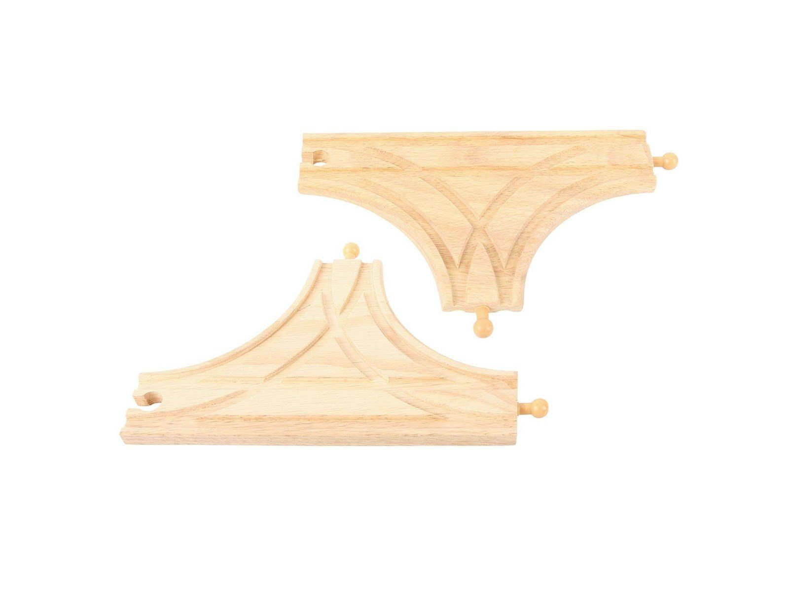 Bigjigs Wooden Rails - T-junction 2 pcs.