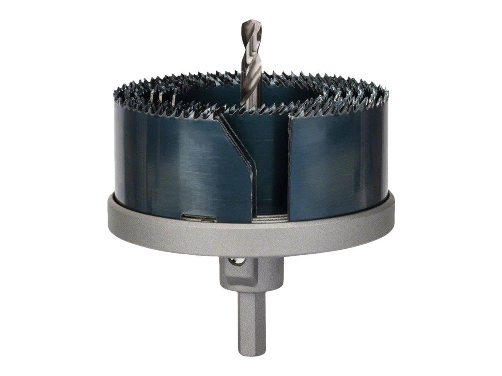 Bosch hole saw set - for wood plastic aluminium non-ferrous metal softwood hardwood copper wood veneer polyvinyl chloride (PVC)