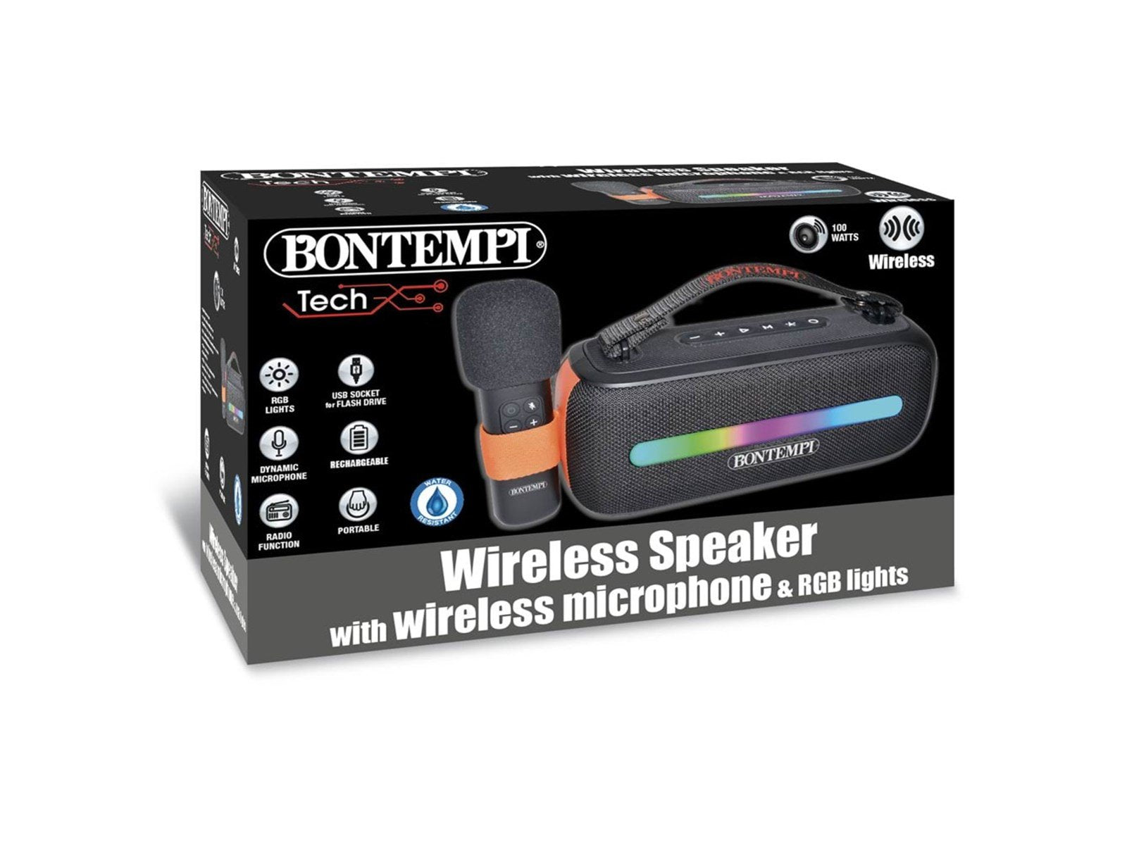 Bontempi Wireless speaker with wireless microphone