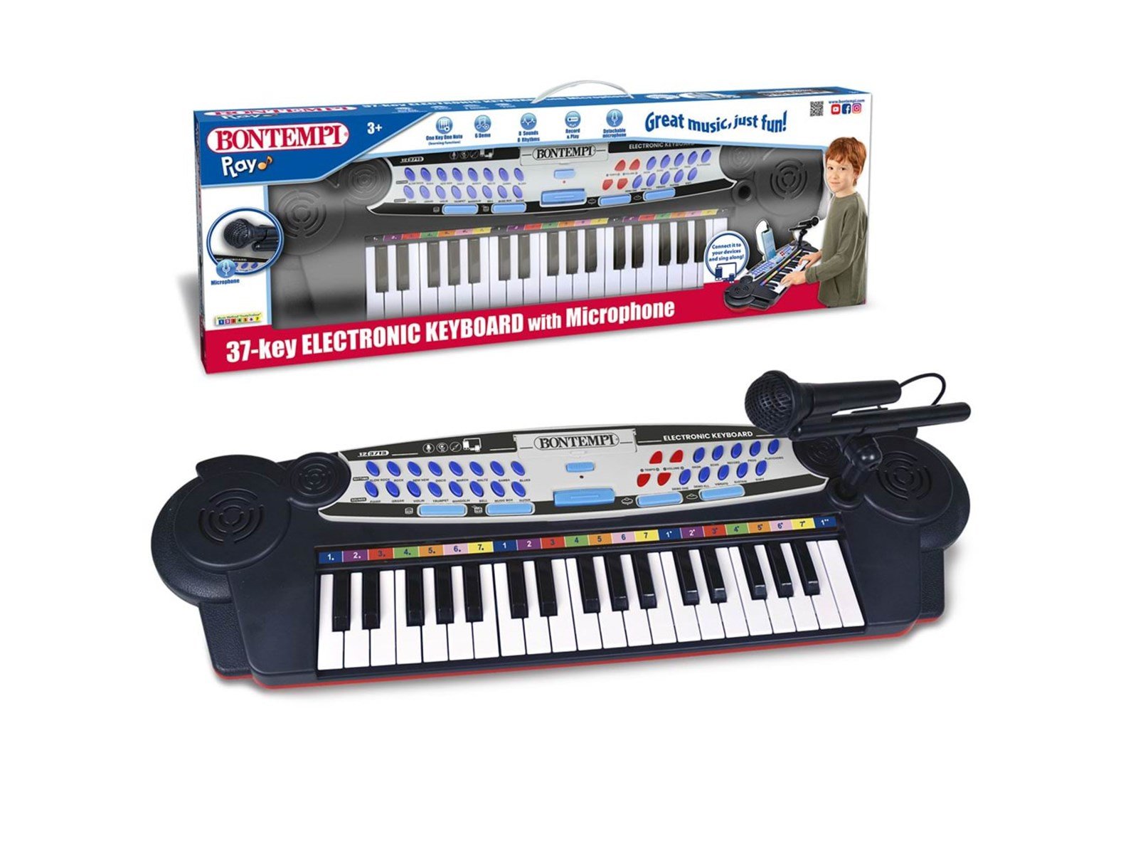 Bontempi Keyboard with 37 keys & microphone