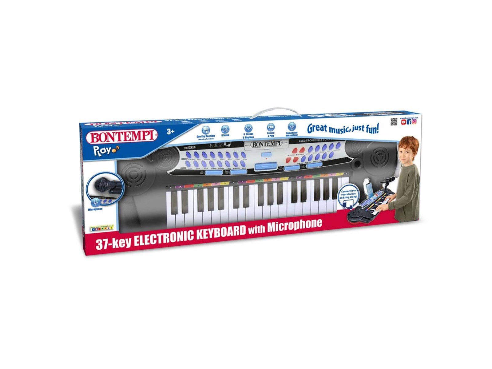 Bontempi Keyboard with 37 keys & microphone