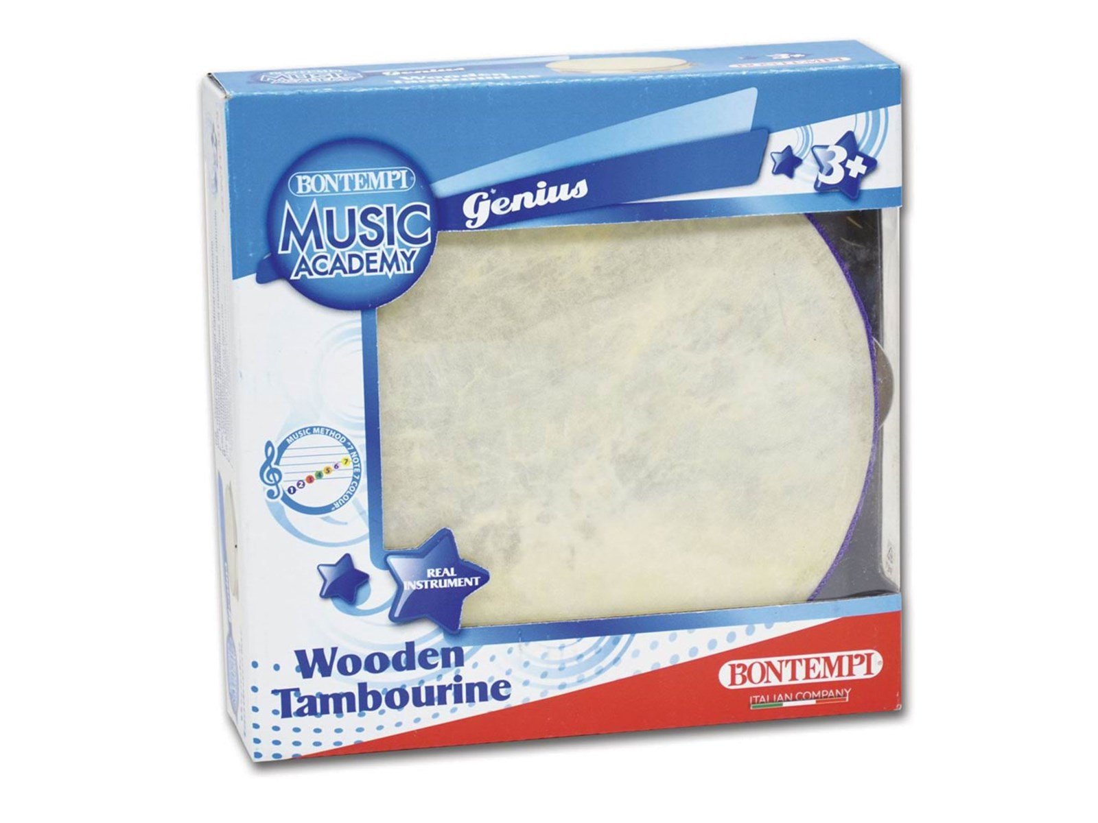 Bontempi Tambourine with wooden edge