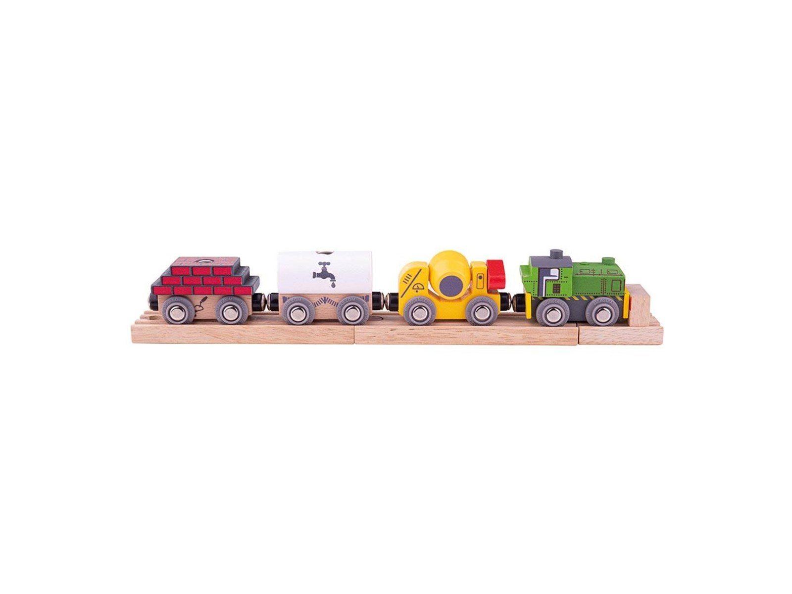 Bigjigs Wooden Train Construction with Cargo