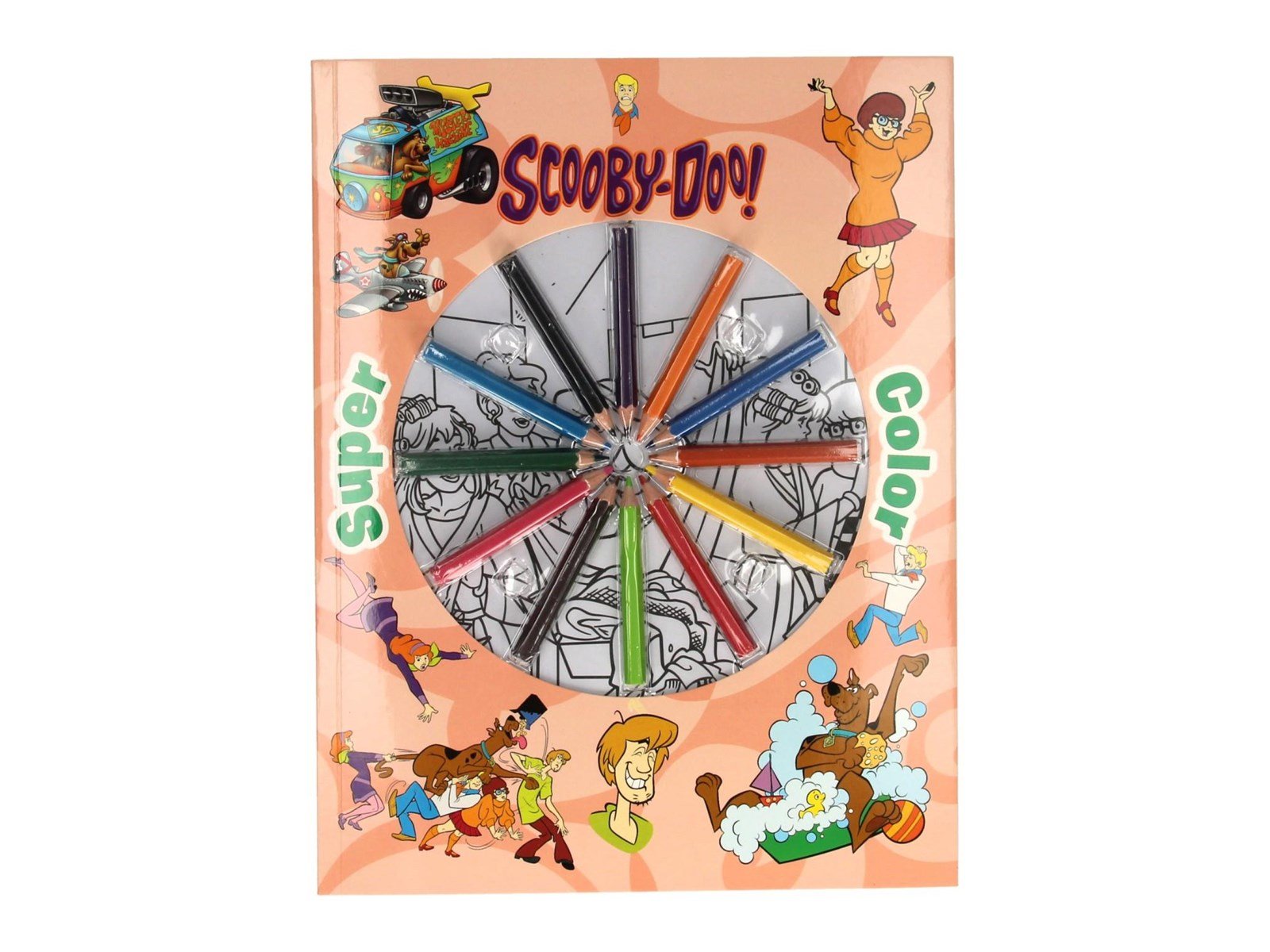 Boek Specials Nederland BV Super Color Coloring Book Scooby-Doo with Pencils