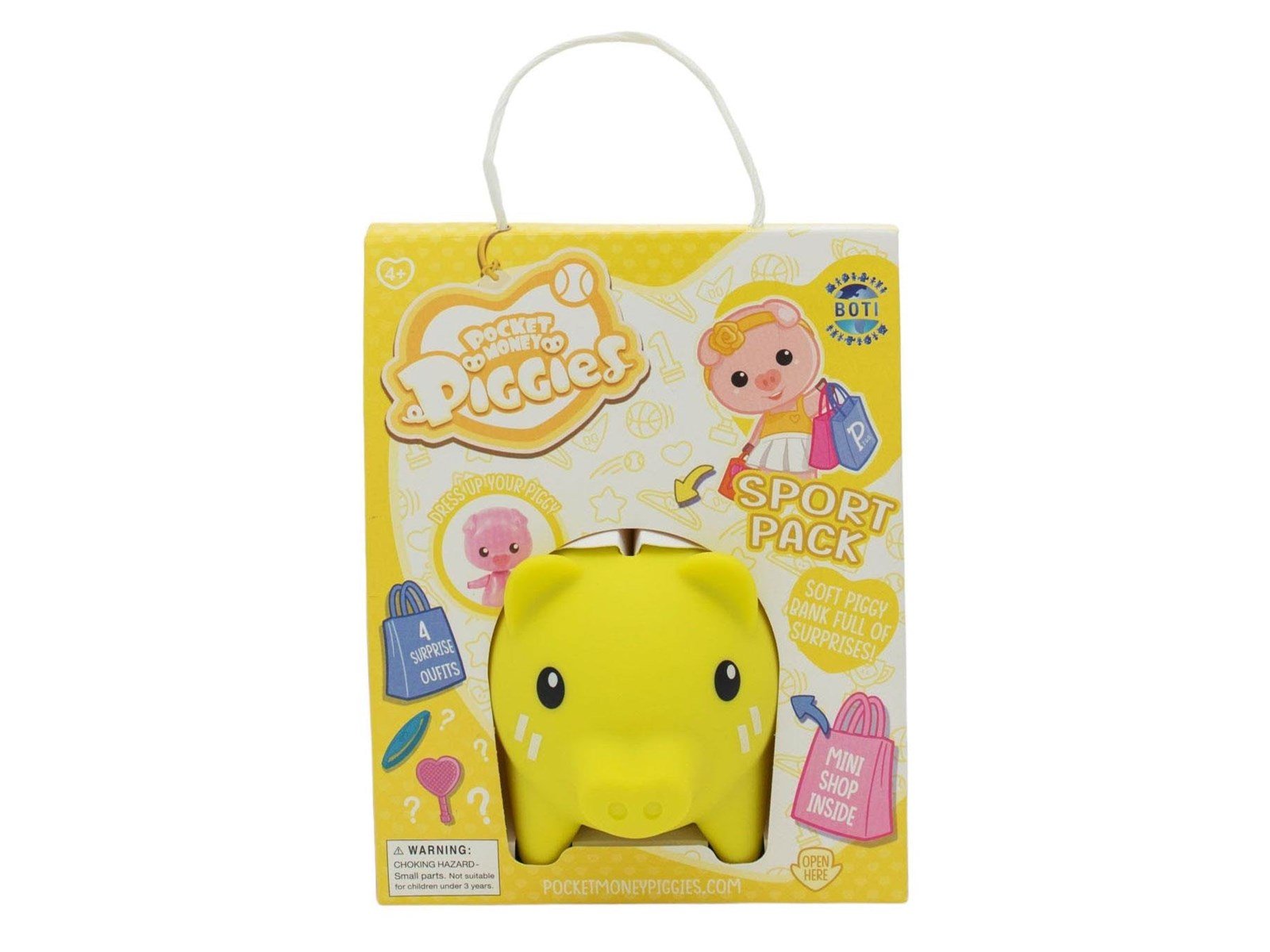 Boti Pockey Money Piggies Playing Figure with Money Box Sports Pack