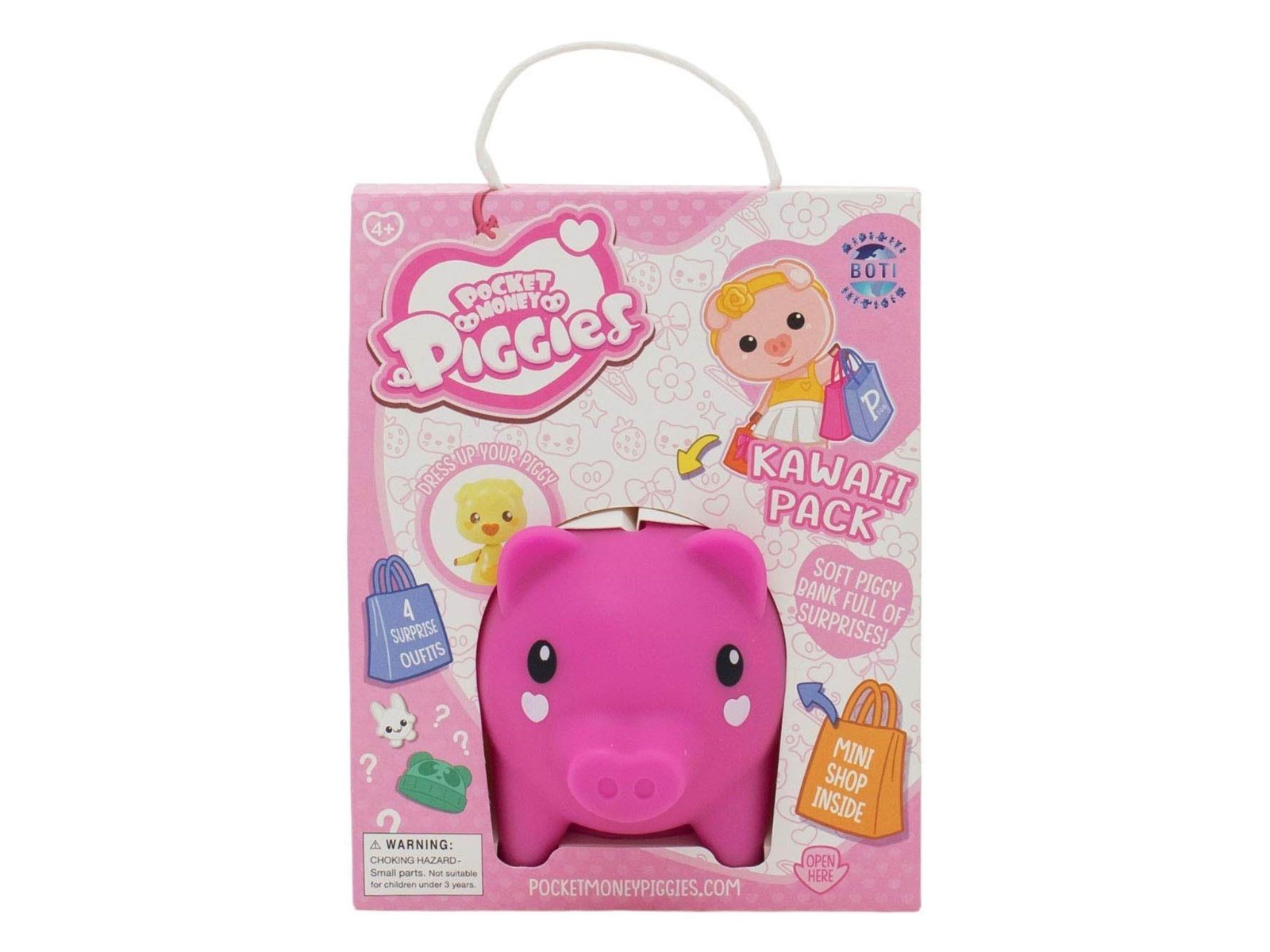 Boti Pockey Money Piggies Playing Figure with Money Box Kawaii Pack