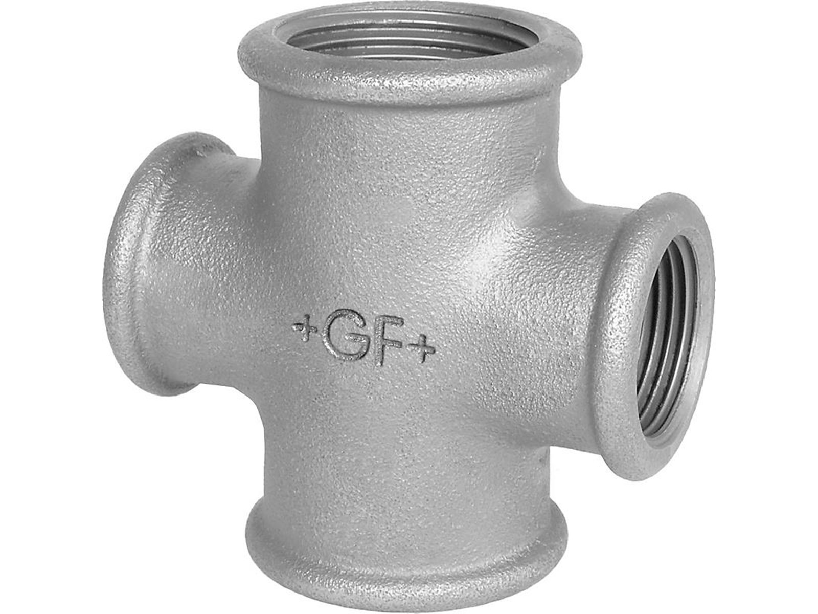 +GF+ cross black 3/4-1/2''