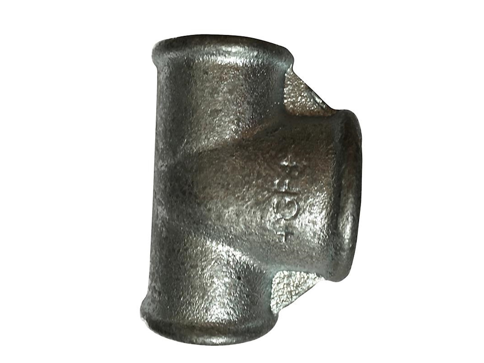 +GF+ tee 90° galvanized reduced 1-1 1/2-1''