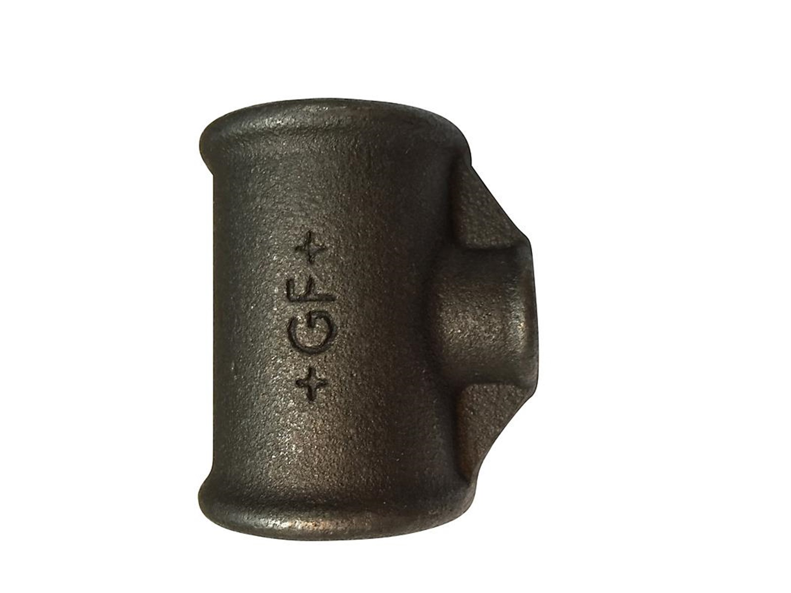 +GF+ tee 90° black reduced 3/4-1/4''