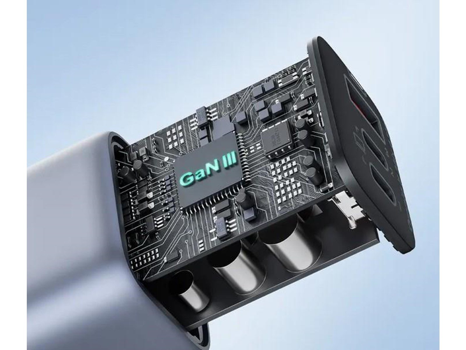 Aukey Wall charger PA-B6U 1xUSB-A 2xUSB-C 67W (gray)