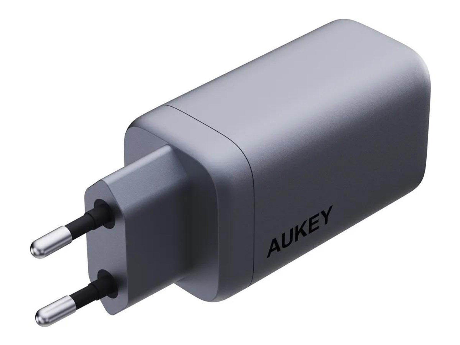 Aukey Wall charger PA-B6U 1xUSB-A 2xUSB-C 67W (gray)