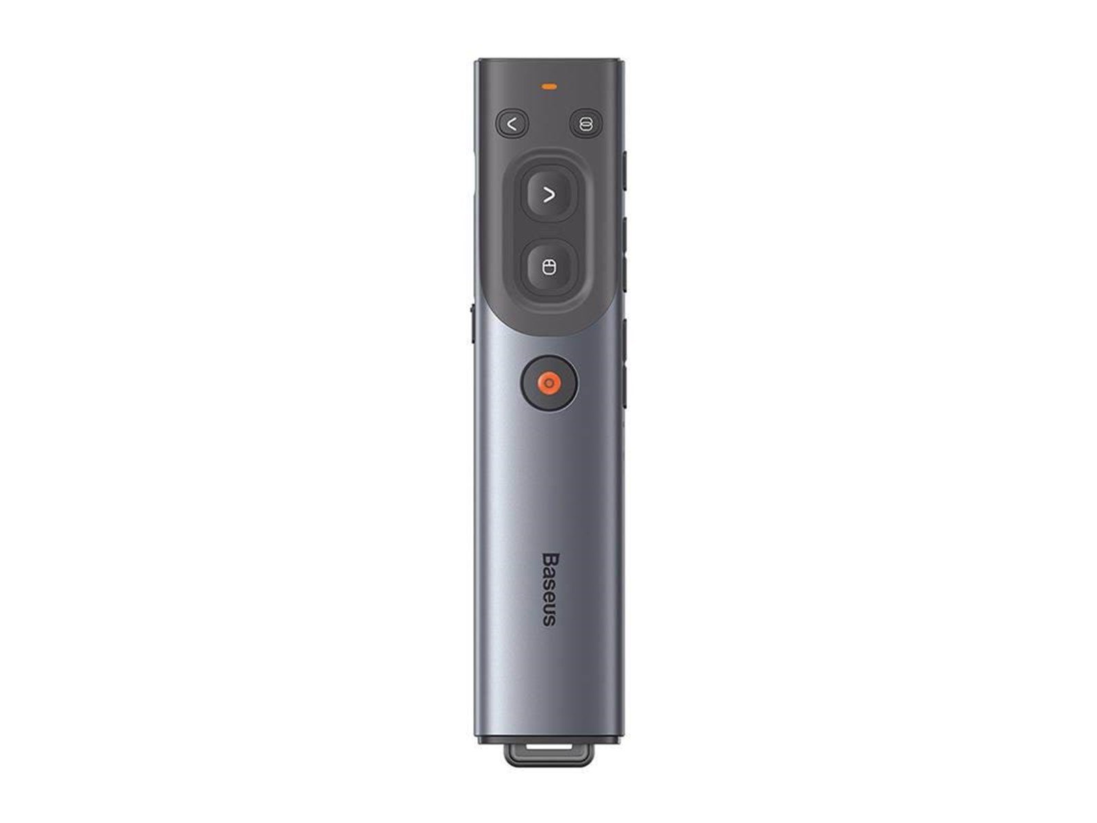Baseus Orange Dot Multifunctional remote control for presentation with a red laser pointer - gray