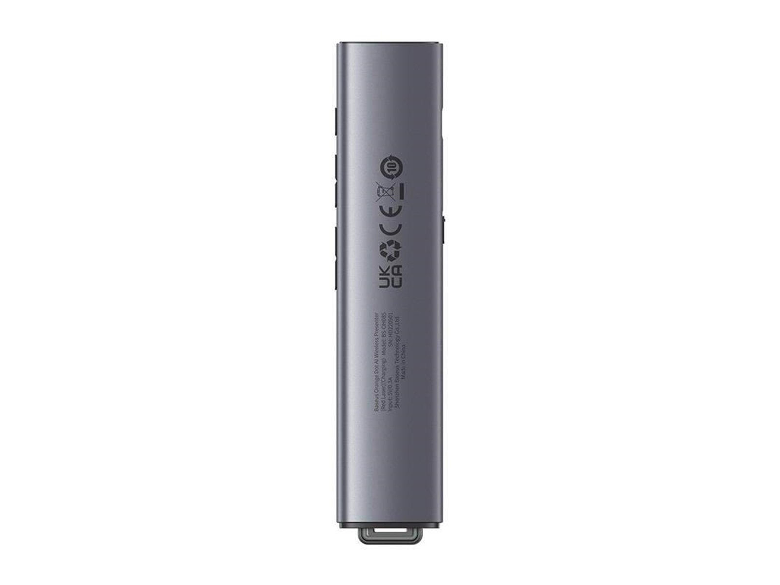 Baseus Orange Dot Multifunctional remote control for presentation with a red laser pointer - gray