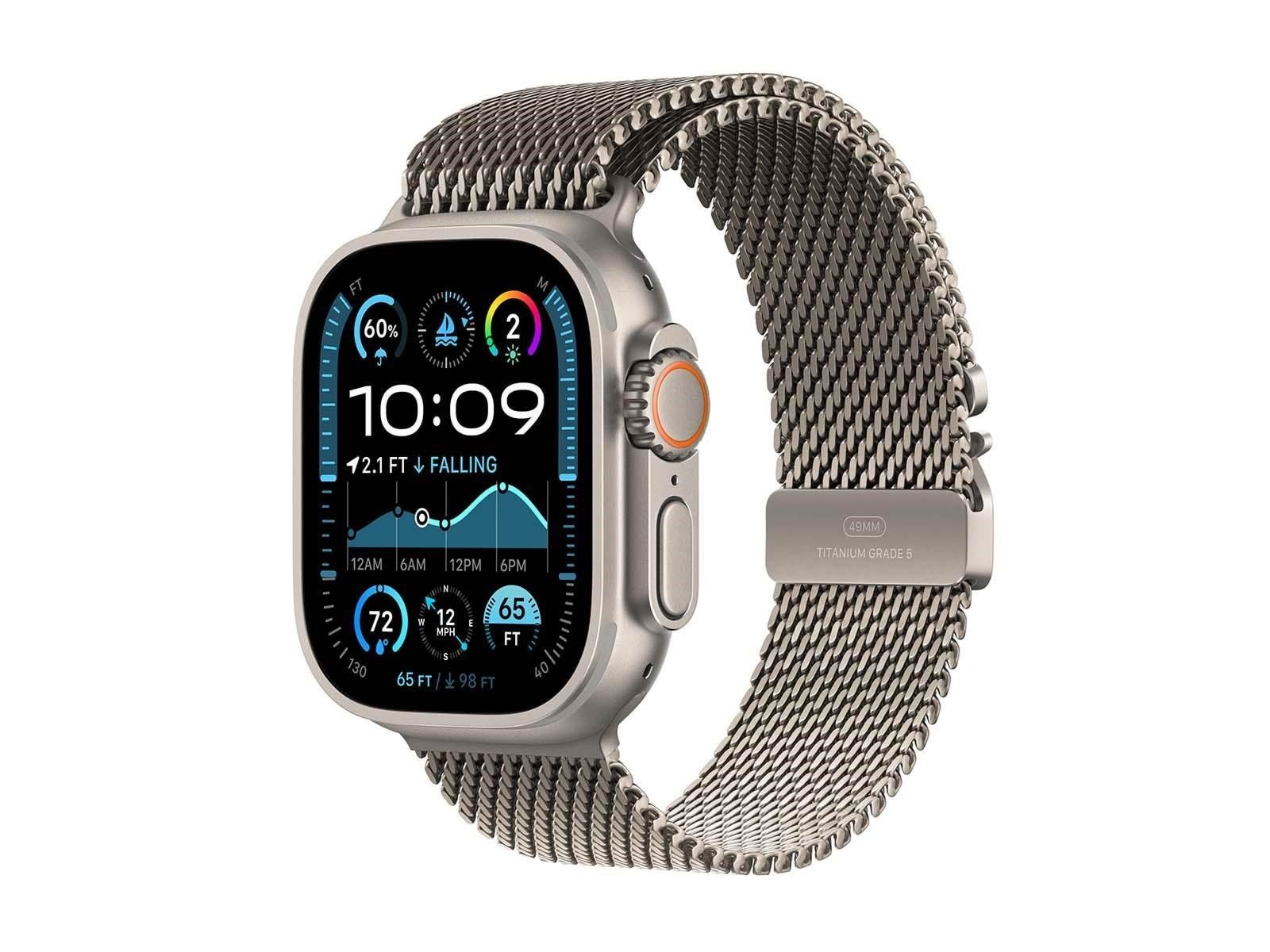Apple Watch Ultra 2 GPS + Cellular 49mm - Titanium Case with Titanium Milanese Loop - L