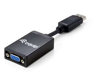 Equip DisplayPort->VGA  Adapter St/Bu 1920x1080/60Hz schwarz