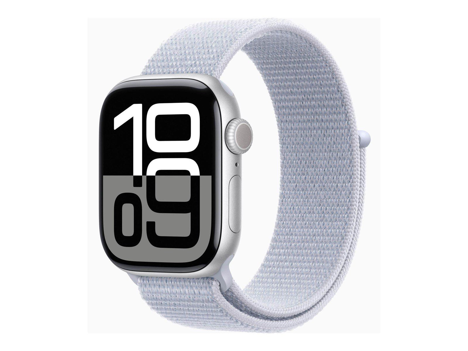 Apple Watch Series 10 GPS 42mm - Silver Aluminium Case with Blue Cloud Sport Loop