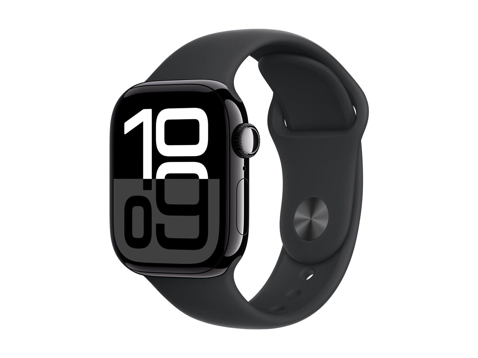 Apple Watch Series 10 GPS 42mm - Jet Black Aluminium Case with Black Sport Band - S/M