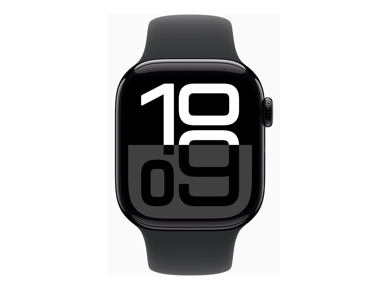 Apple Watch Series 10 GPS 42mm - Jet Black Aluminium Case with Black Sport Band - M/L
