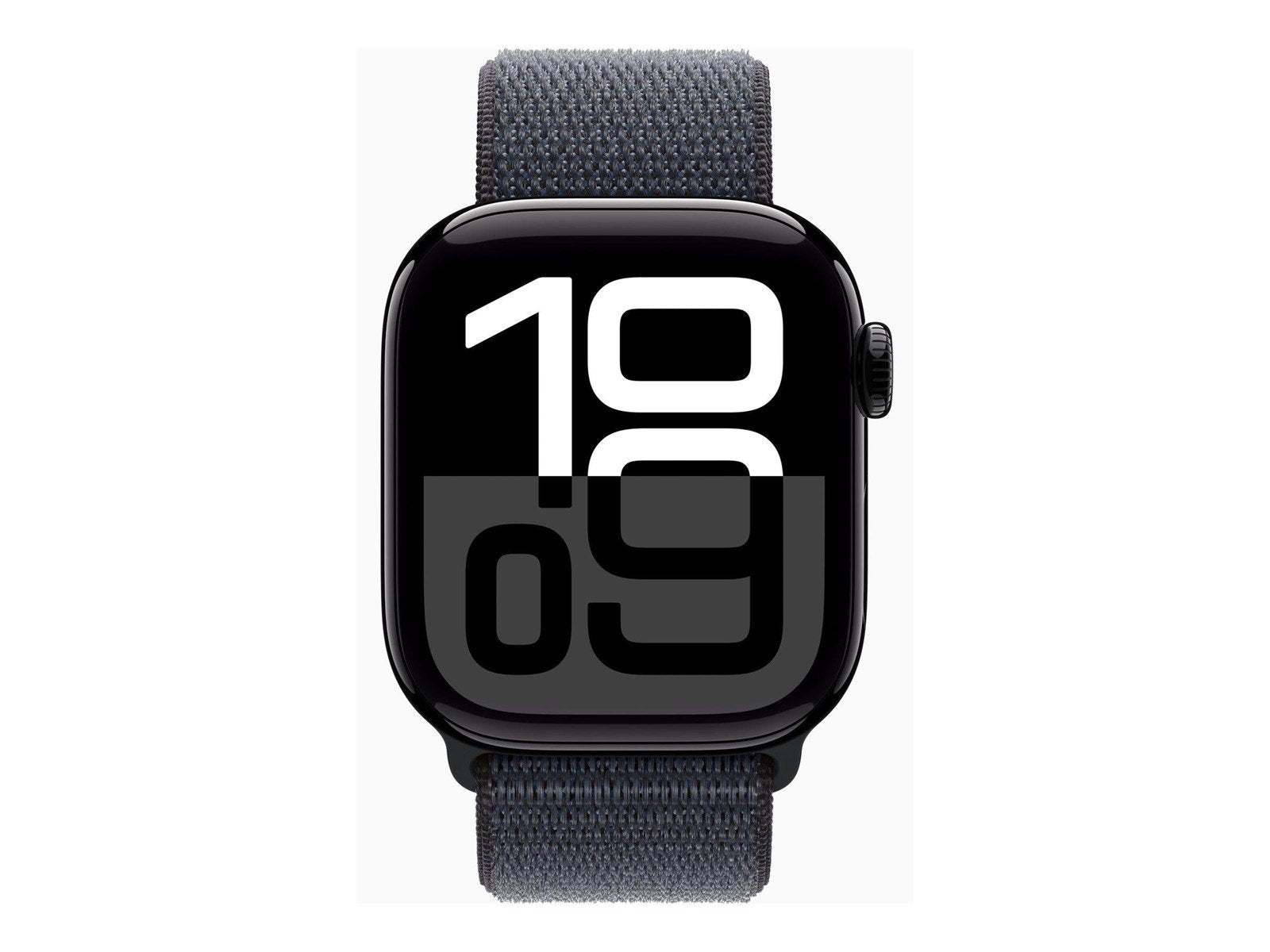 Apple Watch Series 10 GPS - 42mm - Aluminium Diamantschwarz - Sport Loop Tinte