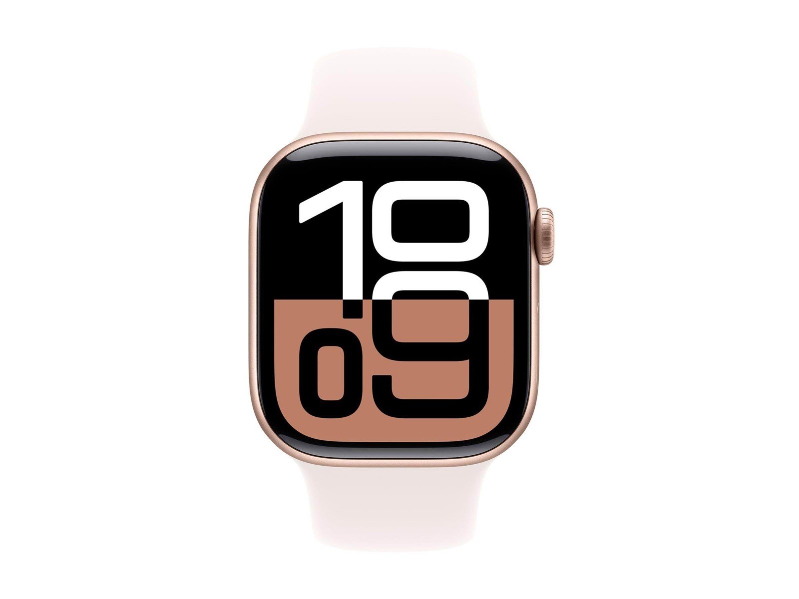 Apple Watch Series 10 GPS 42mm - Rose Gold Aluminium Case with Light Blush Sport Band - S/M
