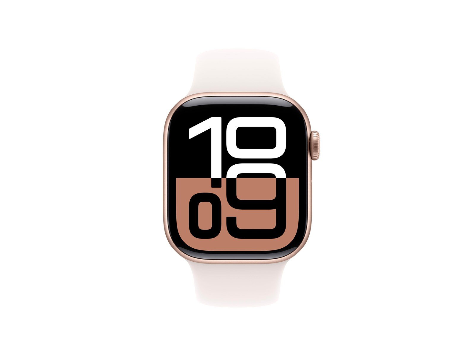 Apple Watch Series 10 GPS 42mm - Rose Gold Aluminium Case with Light Blush Sport Band - M/L