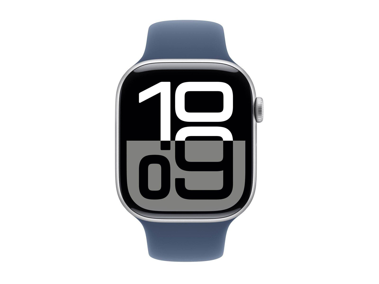 Apple Watch Series 10 GPS - 46mm - Aluminium Silber - Sportarmband Denim M/L