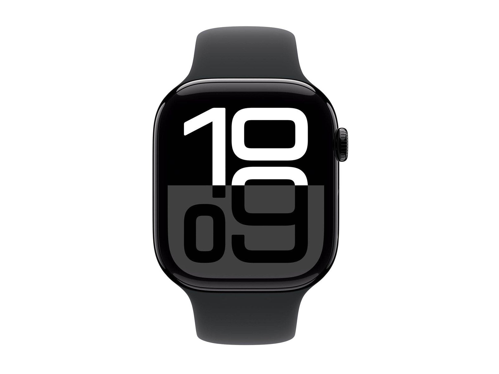 Apple Watch Series 10 GPS 46mm - Jet Black Aluminium Case with Black Sport Band - M/L