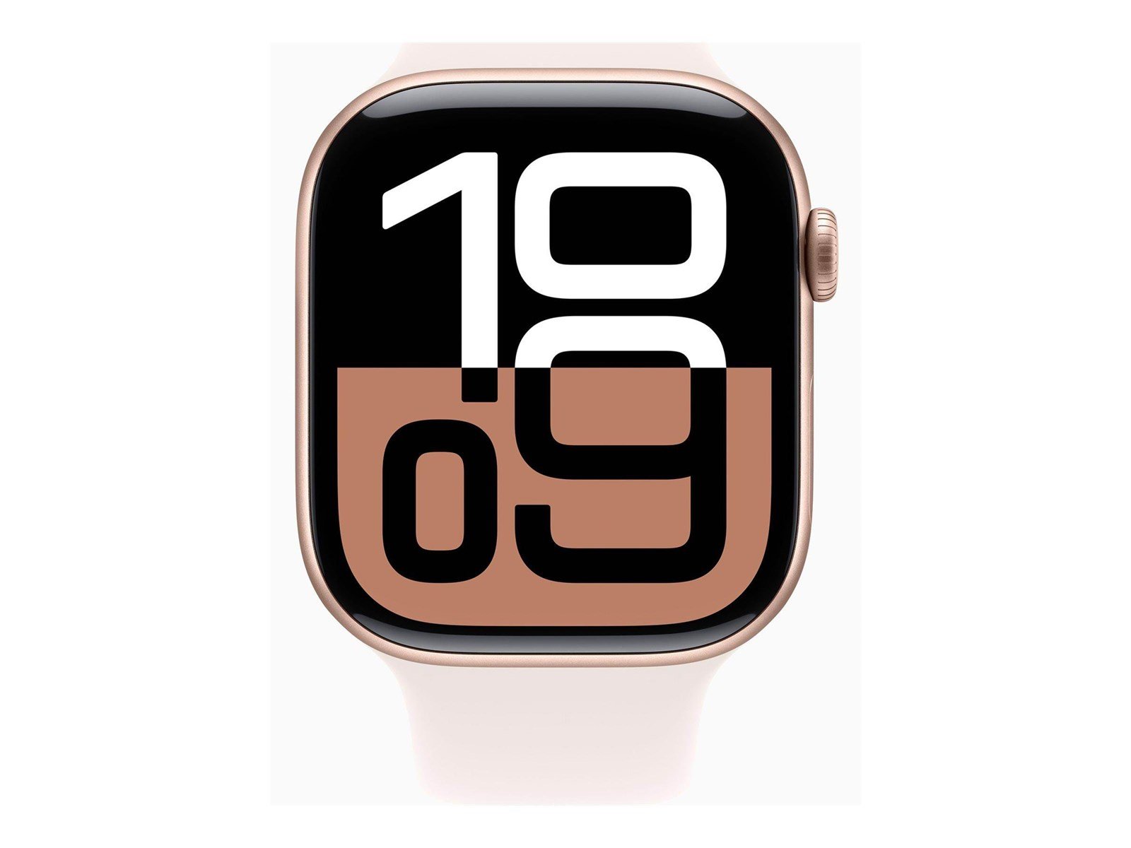 Apple Watch Series 10 GPS 46mm - Rose Gold Aluminium Case with Light Blush Sport Band - M/L