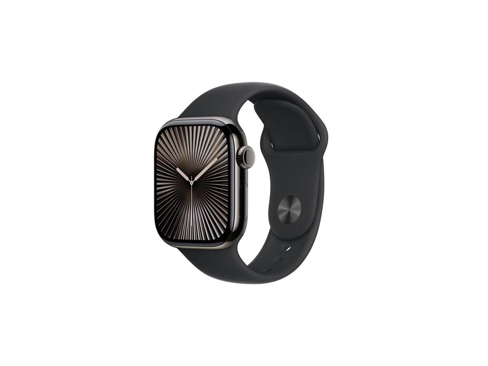 Apple Watch Series 10 GPS + Cellular 42mm - Slate Titanium Case with Black Sport Band - S/M