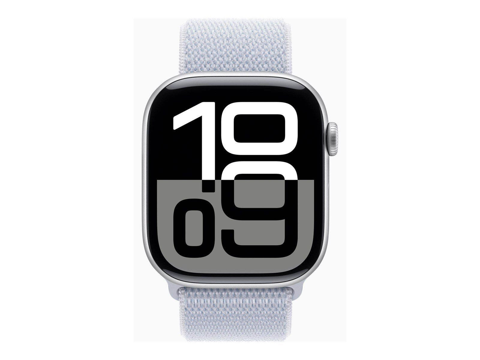 Apple Watch Series 10 GPS + Cellular 46mm - Silver Aluminium Case with Blue Cloud Sport Loop